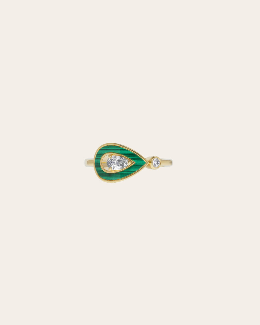 MALACHITE SYGNA RING