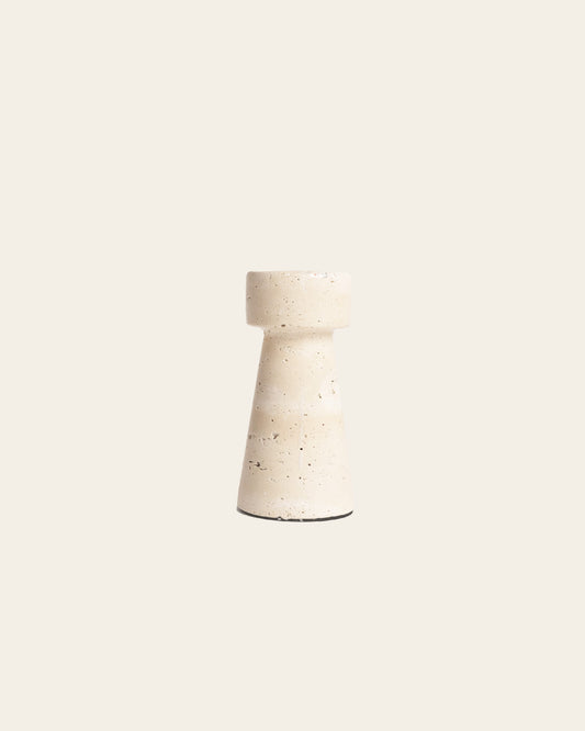 CAVED CANDLE HOLDER