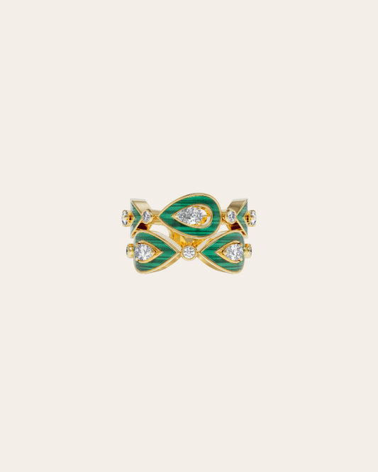 MALACHITE GRAND SYGNA RING