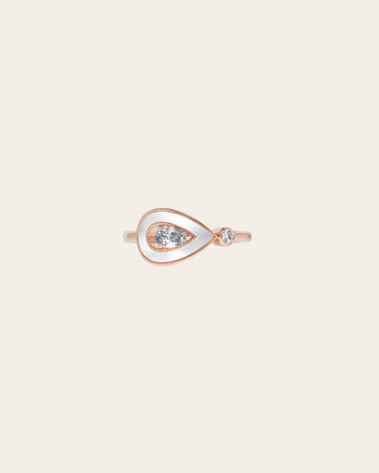 MOTHER OF PEARL SYGNA RING
