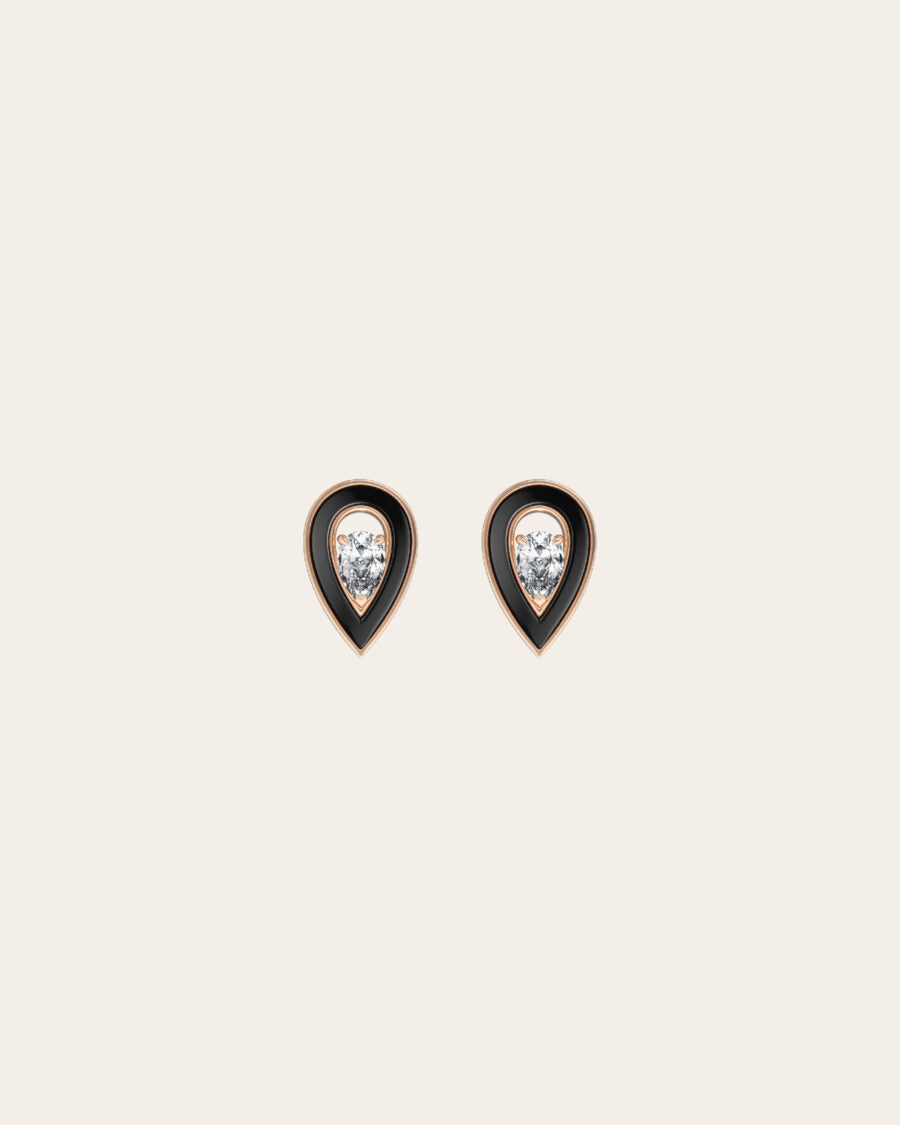 ONYX MEDIUM SYGNA EARRINGS