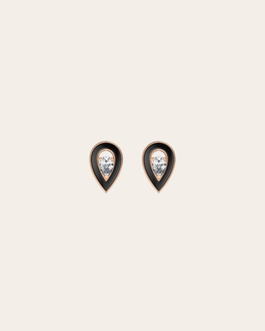 ONYX MEDIUM SYGNA EARRINGS