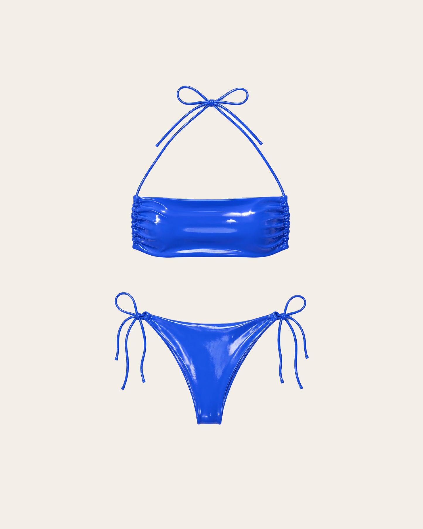 COBALT TUBE HALTER BIKINI