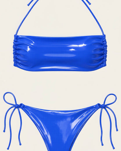 COBALT TUBE HALTER BIKINI